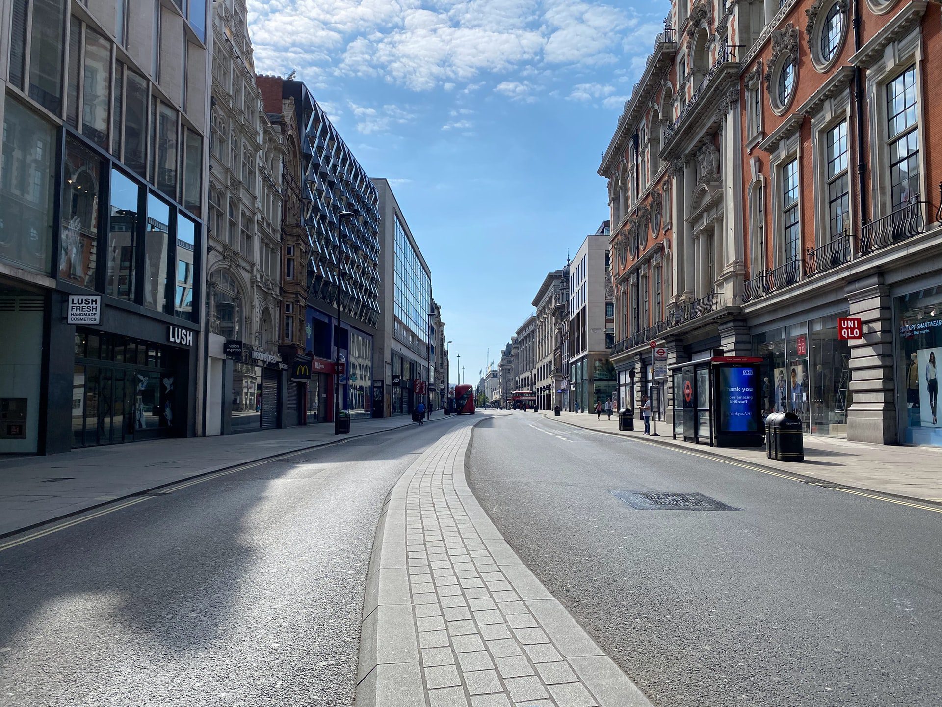 Empty Street. Large Town.